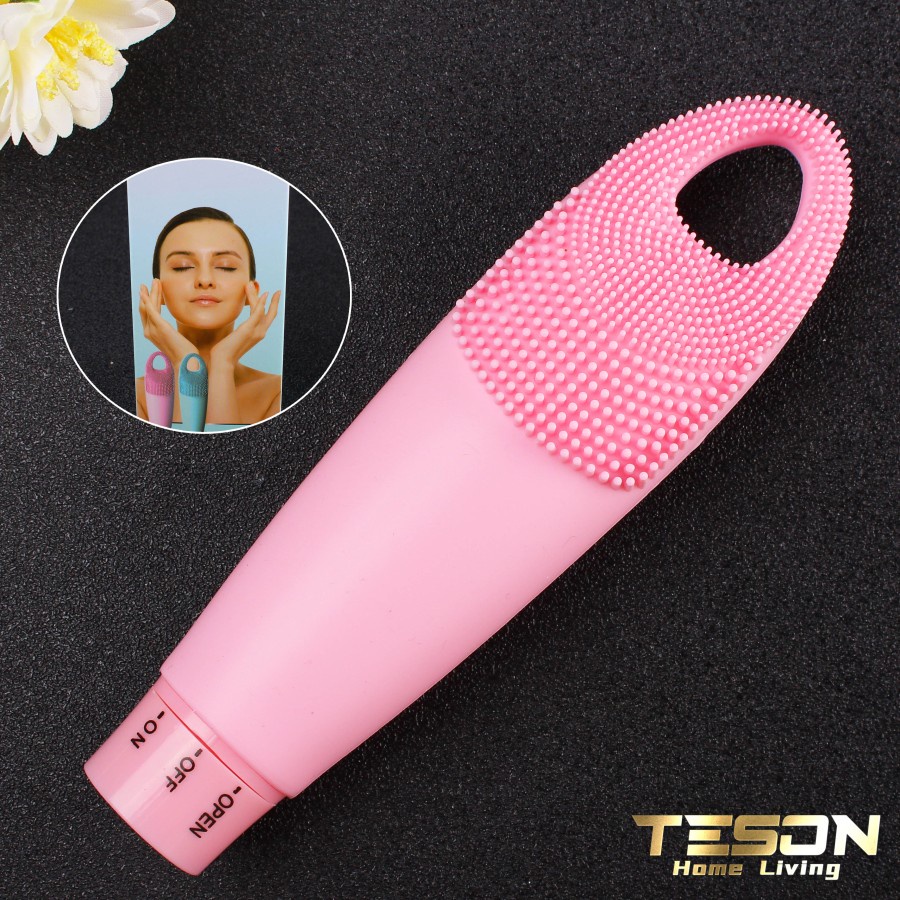 Alat Pembersih Wajah Elektrik Silikon Facial Cleansing Brush HQ-1812