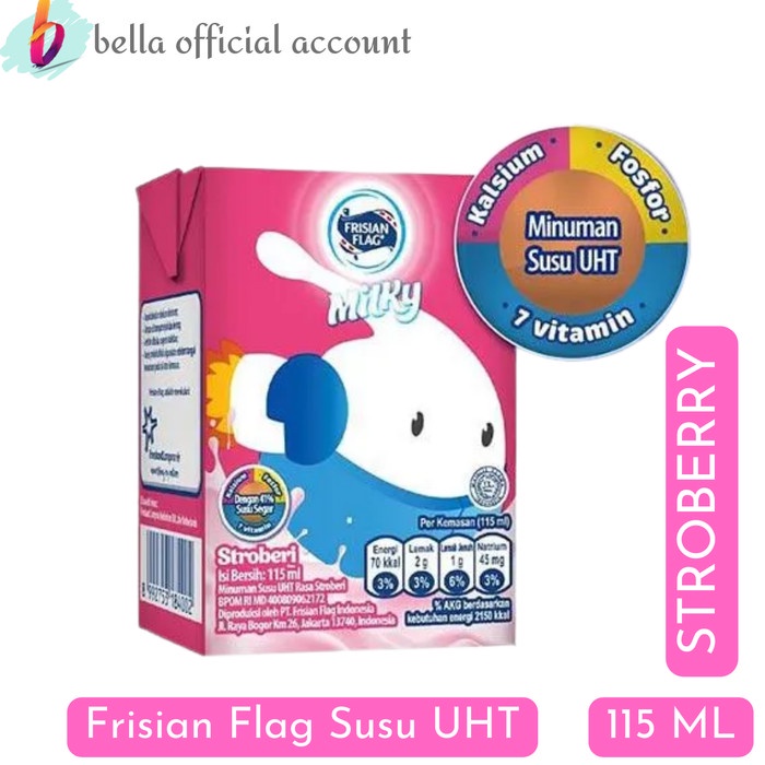 

Frisian Flag Chocolate Zuzhu Multiple Pack Susu UHT [6 pcs/ 115 mL] - Strawberi