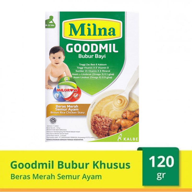 Milna Goodmil / Bubur Bayi Instan - 120gr (Tersedia varian rasa)