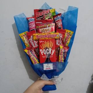  Snack  bouquet Bucket Buket Bunga Snack  Makanan Coklat 