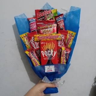  Snack  bouquet Bucket Buket Bunga Snack  Makanan Coklat 