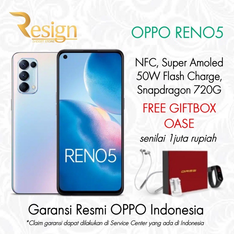 HP OPPO RENO5 NFC (PAKET BONUS)