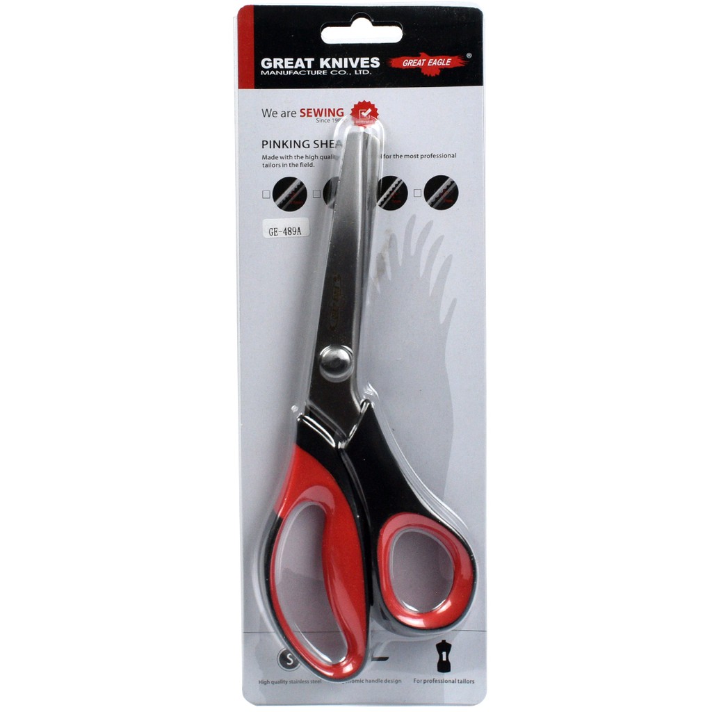 Gunting Zig Zag Professional 5mm / Pinking Shears Merk Golden Eagle GE489A