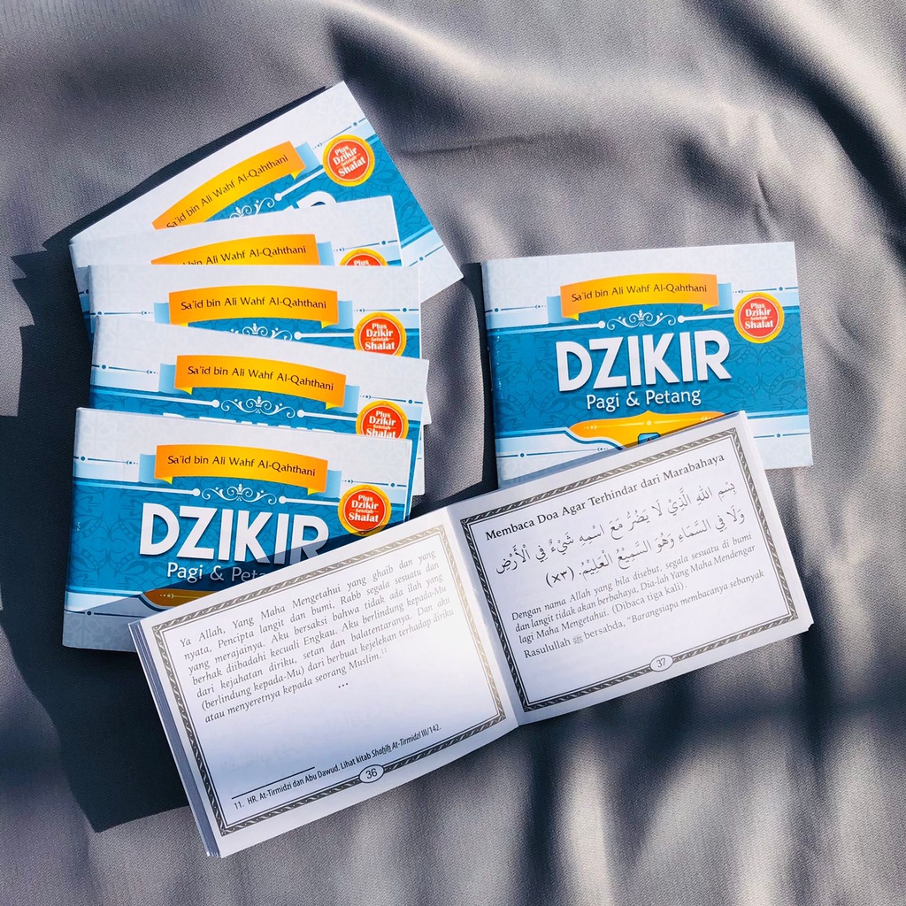 BUKU DZIKIR PAGI &amp; PETANG / Panduan buku dzikir traveller, murah, dan mudah dibawa kemana-mana