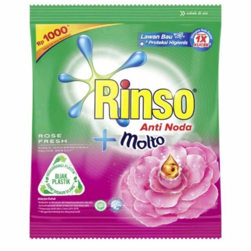 RINSO MOLTO BUBUK SACHET 38GR RP.1000(1PCS)