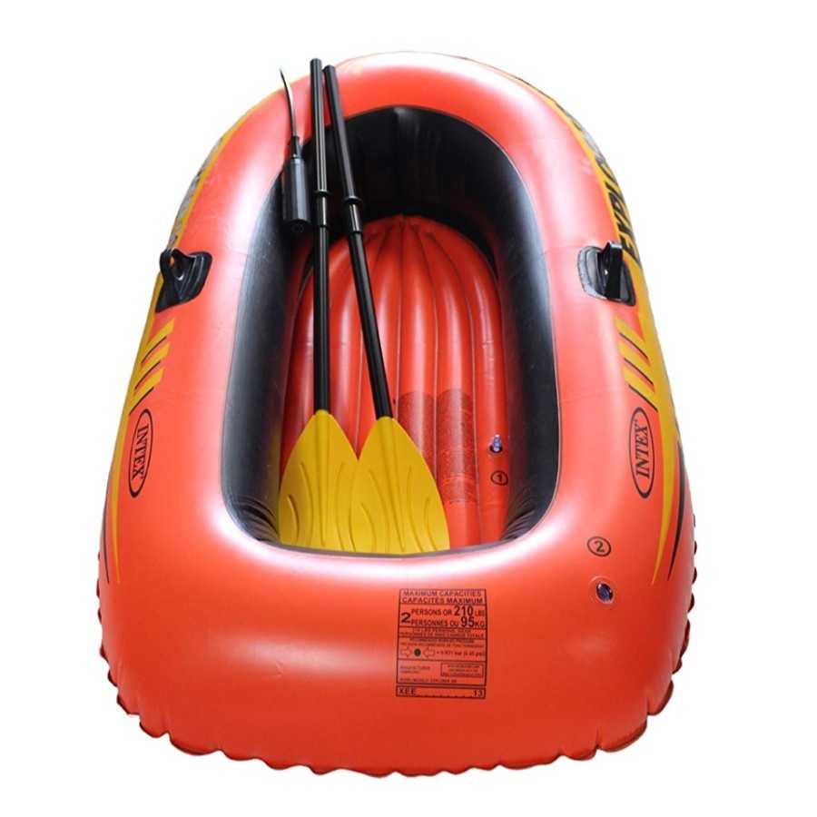 INTEX 58331 Perahu Karet Explorer 200 Free pompa dan dayung Boat Set