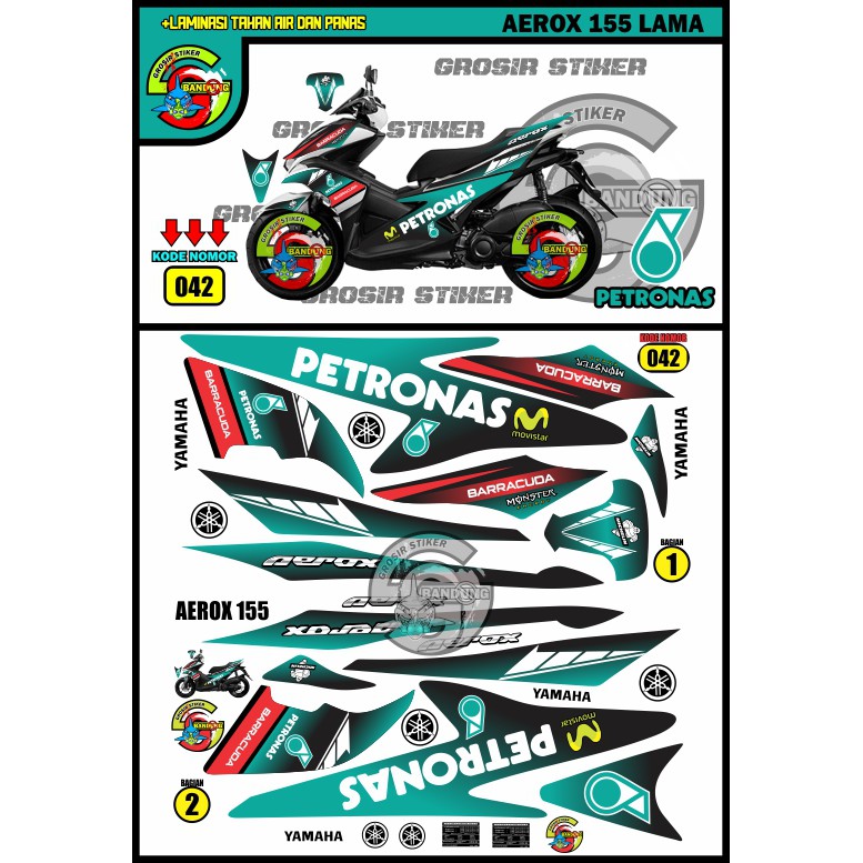STRIPING VARIASI AEROX 155 PETRONAS