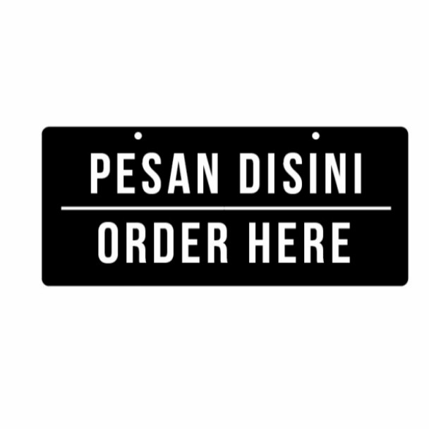 

Pesan Disini Sign In Acrylik Timbul & Stiker Cuting - Dasar Hitam 3D Timbul Elegan