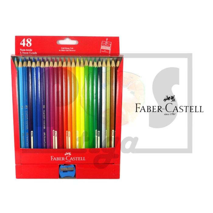 

WARNAPENSIL- PENSIL WARNA FABER CASTELL CLASSIC 48 -PENSIL WARNA