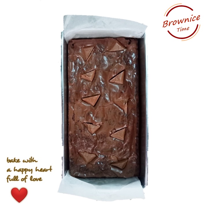 

fudgy brownies panggang / brownies panggang / brownies fudgy /hampers natal