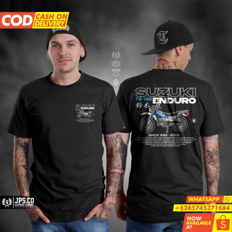 KAOS SUZUKI TS 125 TERLARIS BAJU MOTOT SUZUKI TS