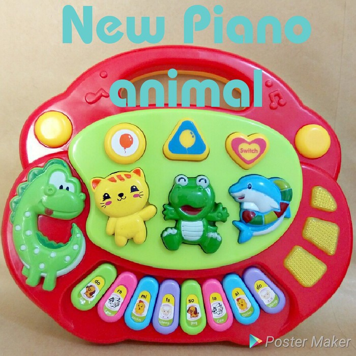 Mainan anak piano - ANIMAL FARM PIANO - Mainan edukasi Anak dan Bayi - Suara Hewan musik toys