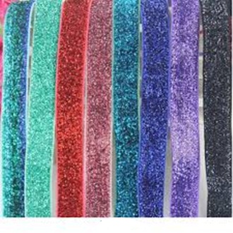 Pita Bludru Kerlip Glitter/Pita Velvet Glitter 3/8 Inc/Pita DIY Dekorasi Per Meter