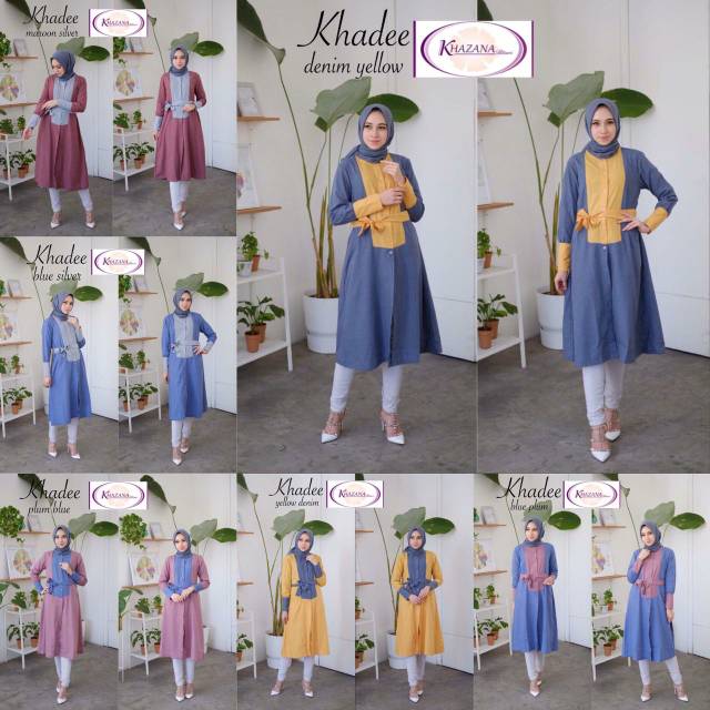 Khazanahbtari Khadee Tunik Kombinasi 2warna Busui Frendly