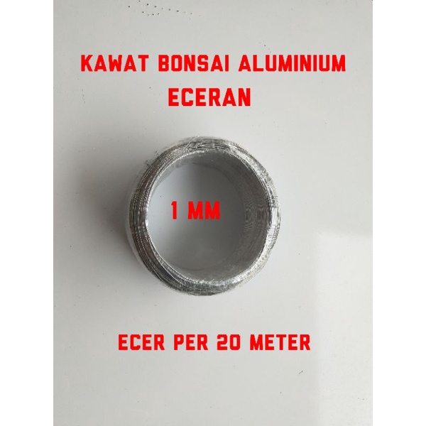 kawat bonsai aluminium 1mm eceran per 20 meter Kawat aluminium untuk kerajinan