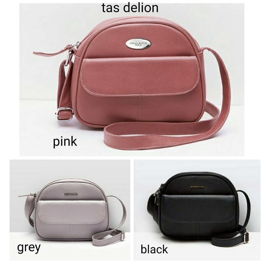 TAS DELION SERIES : DELION PINK / DELION GREY / BONITA PINK / BONITA CREAM , SOPHIE MARTIN PARIS OFFICIAL PROMO ORIGINAL SELEMPANG WANITA WOMAN BAG