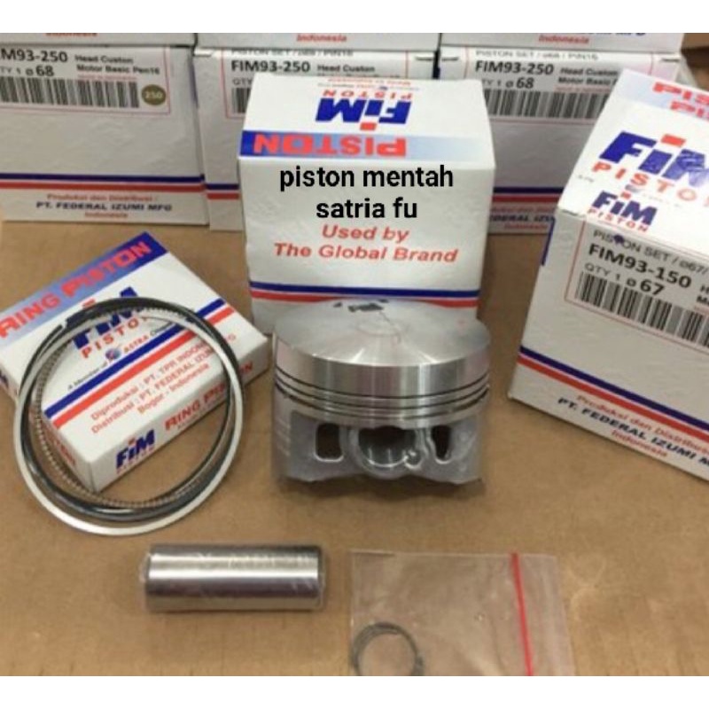 Piston fim mentah satria fu 65 65.5 66 66.5 67 67.5 68mm pin 16