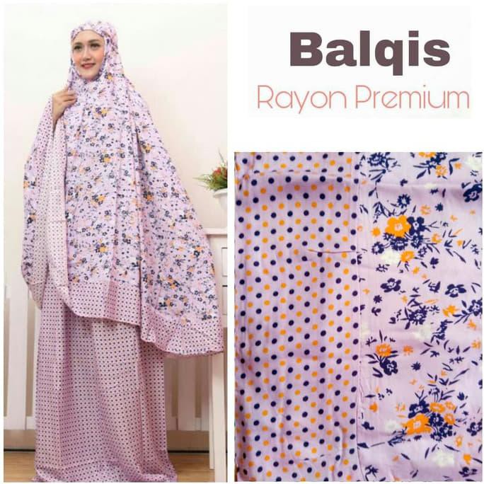 Mukena Rayon Premium Mukena Bahan Rayon Adem Best Quality - Biru ...