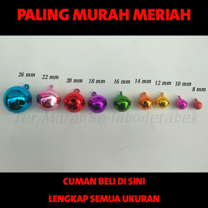 

kelintingan warna warni ukuran 14 mm lonceng warna warni uk 14 mm