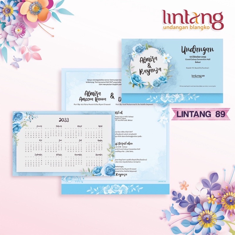 UNDANGAN MURAH BLANGKO LINTANG