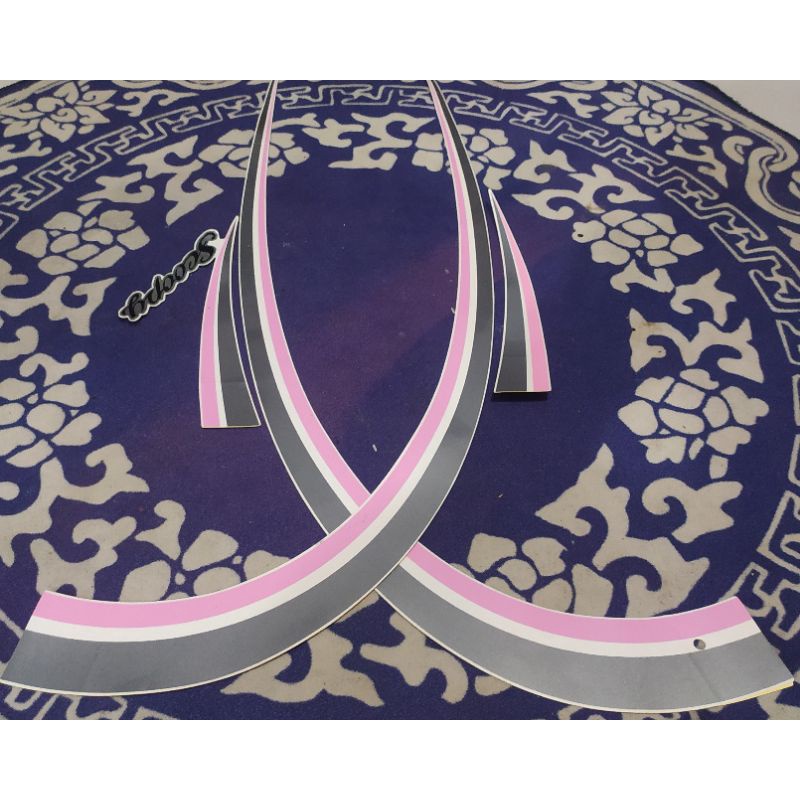 Striping Motor Honda Scoopy Karbu 2011 2012 body pink original