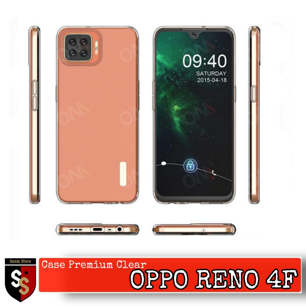 SOFT CASE OPPO RENO 4F - CLEAR HD PREMIUM CASING Soft Case Oppo Reno 4f