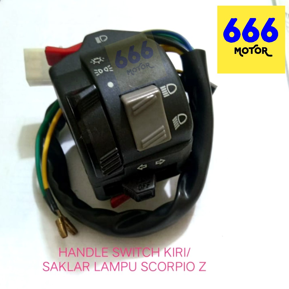 666MOTOR HOLDER SAKLAR KIRI LH YAMAHA SCORPIO Z