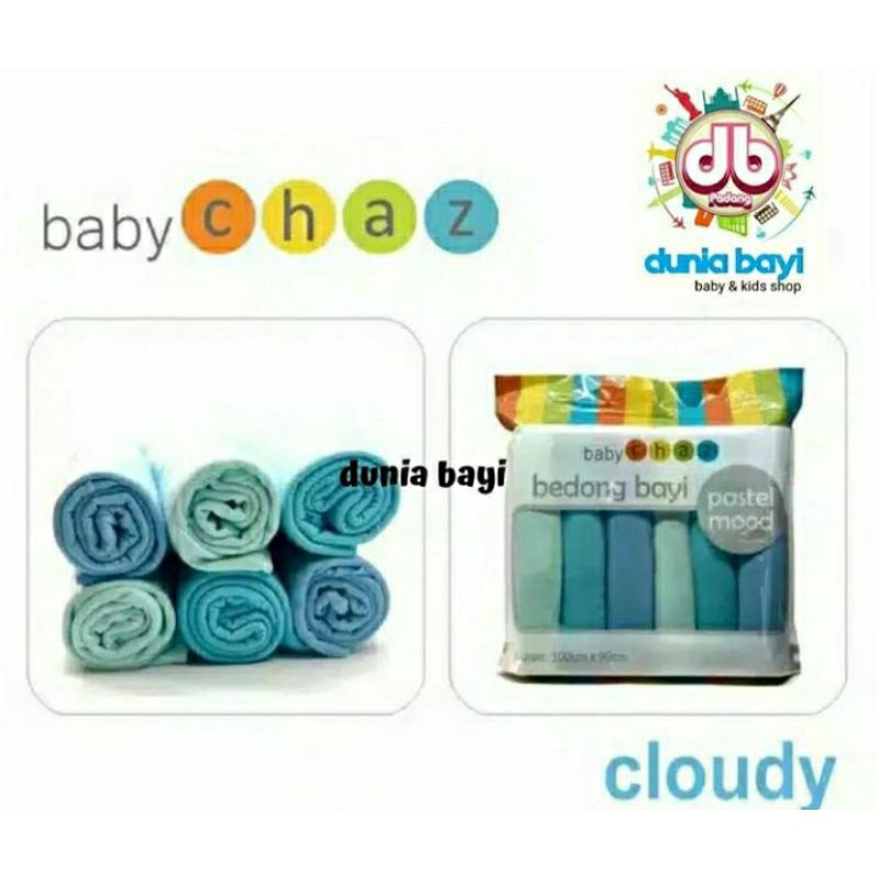 Bedong Chaz Pastel Mood/Kain Bedong Warna Polos