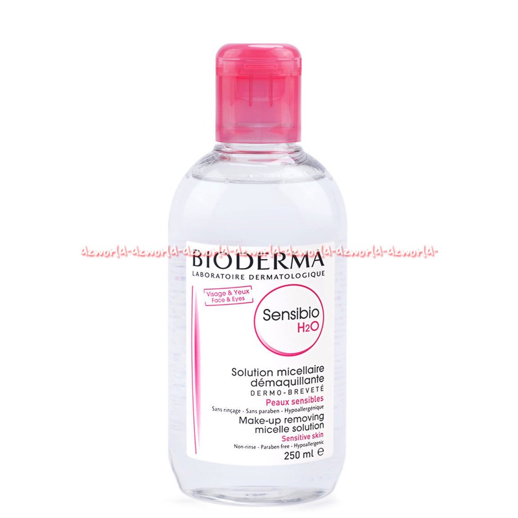 Bioderma Sensibio h2o 250ml untuk membersihkan dan menghapus make-up dari kulit sensitif