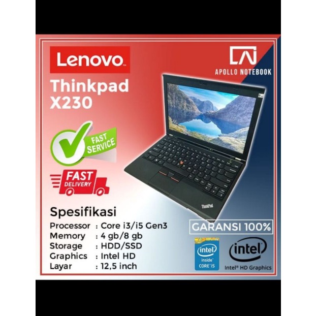 laptop lenovo thinkpad X230 core i5-Bekas