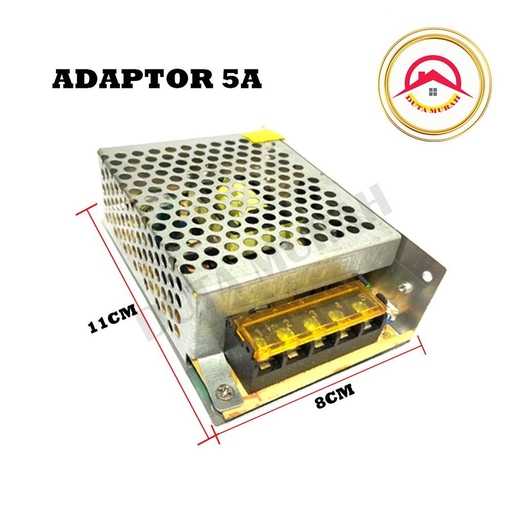 Power Supply Adaptor CCTV 5A 12V