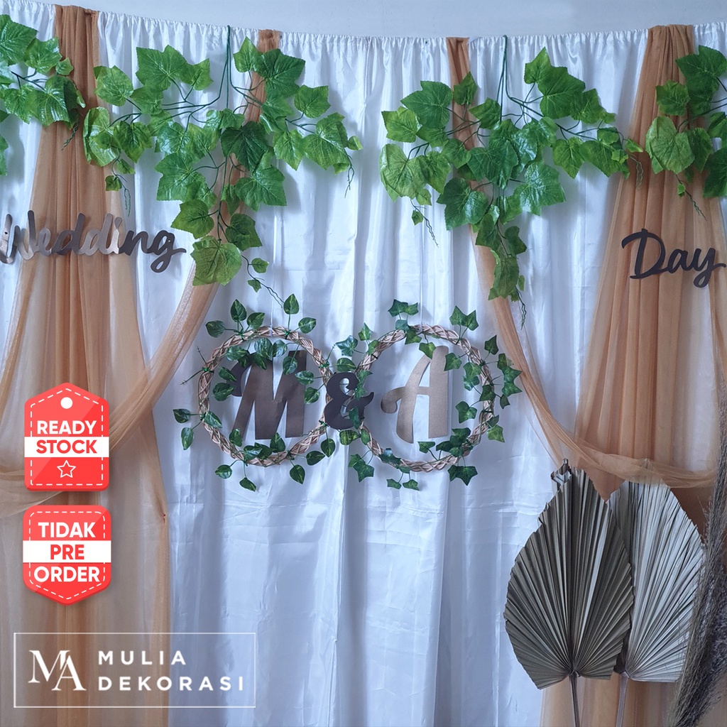 Dekorasi Lamaran Tunangan Backdrop VIRAL Sage Green Nikahan PhotoBooth DIY Akad Nikah Aqiqah Khitan Paket QQ