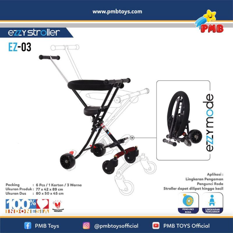 STROLLER ANAK EZZY RODA 4 EZ-03