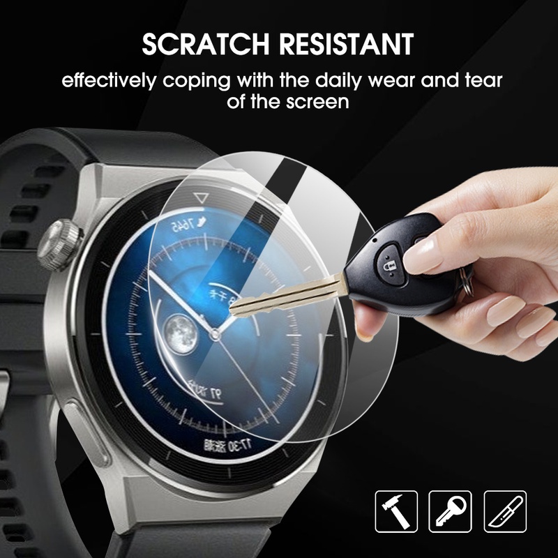 Pelindung Layar Tempered Glass HD Transparan Untuk Huawei Watch GT3 Pro