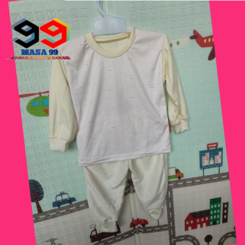 Setelan Baju Bayi Laki Perempuan kombinasi motif dan polos harga termurah kualitas tidak murah