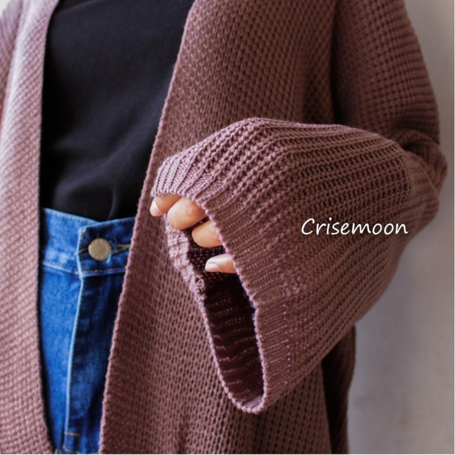 Cardigan Rajut Oversize PREMIUM Kardigan Rajut Jumbo TEBAL-3