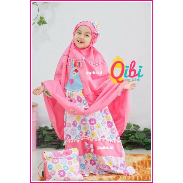 Mukena katun anak Candy Rose by qibi