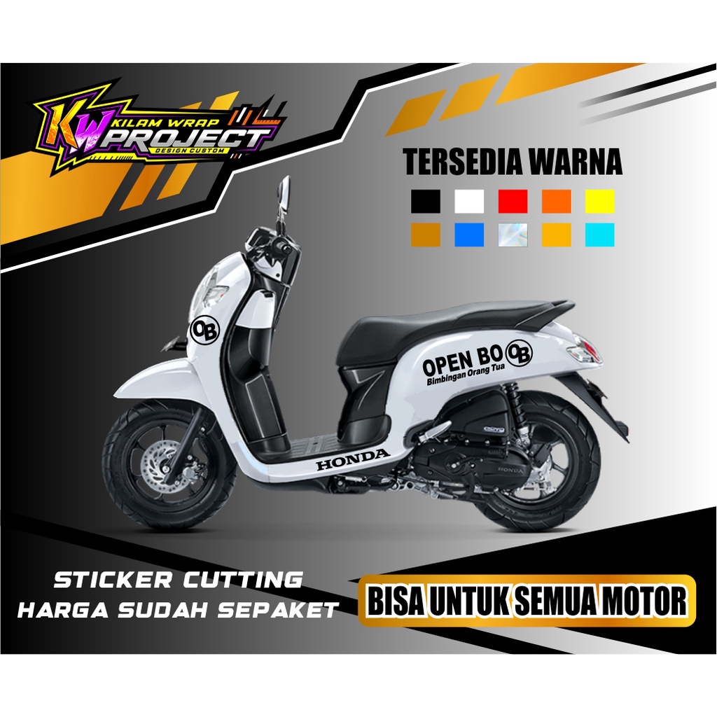STIKER CUTTING OPEN BO SCOOPY / ALL MOTOR