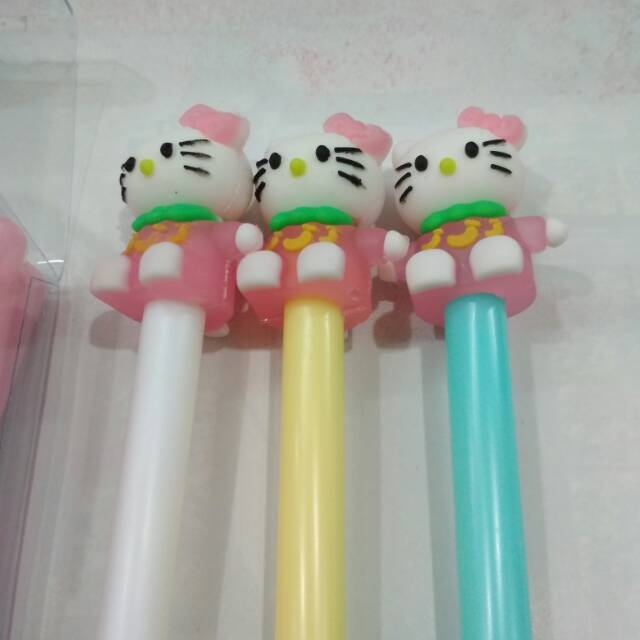 

Pulpen Gel karakter hello Kitty unik