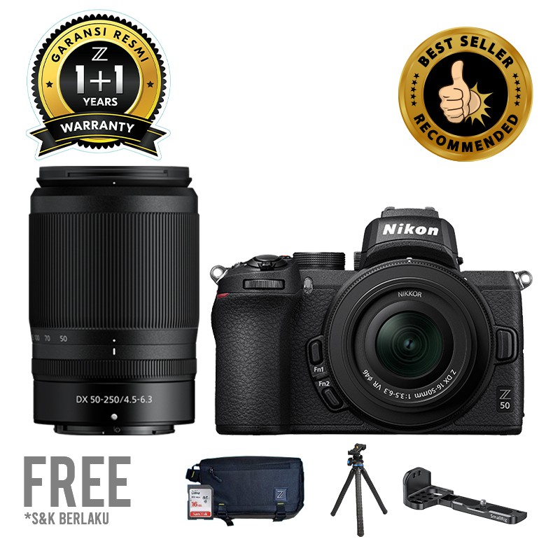 Nikon Z50 + NIKKOR 16-50mm + NIKKOR 50-250mm | Shopee