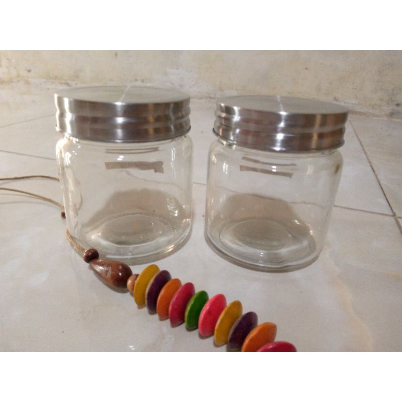 JAR KACA TUTUP ALUMINIUM 400 ML
