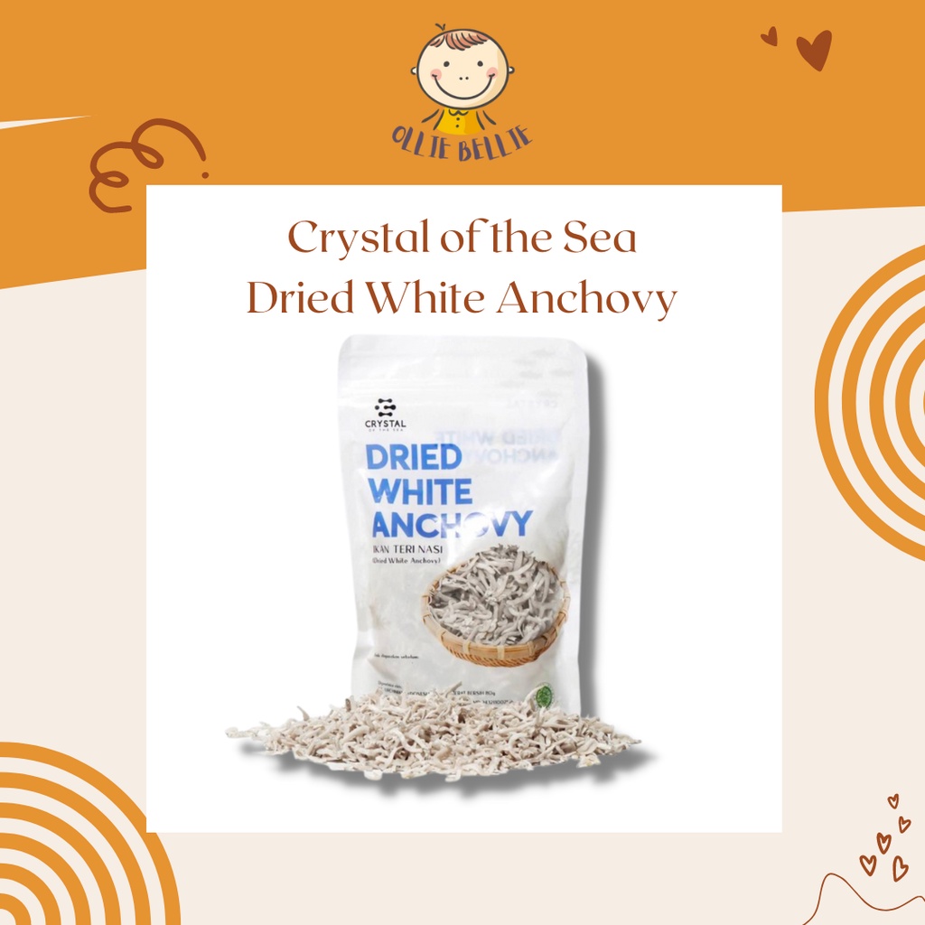 

Crystal of the sea Dried white anchovy teri nasi kering utuh MPASI anak bayi ikan teri kering tanpa pengawet bebas formalin