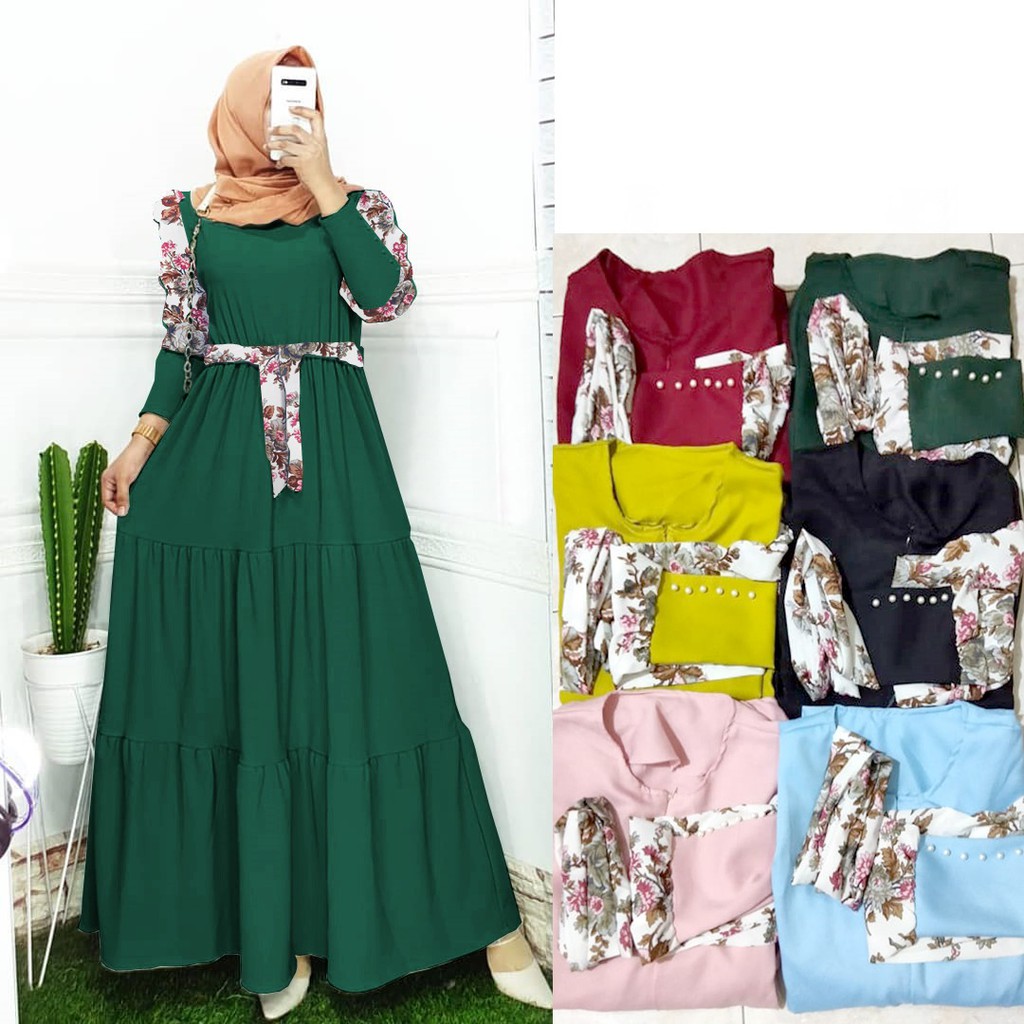 FASHION MUSLIM WANITA DRESS ROHANA DMR