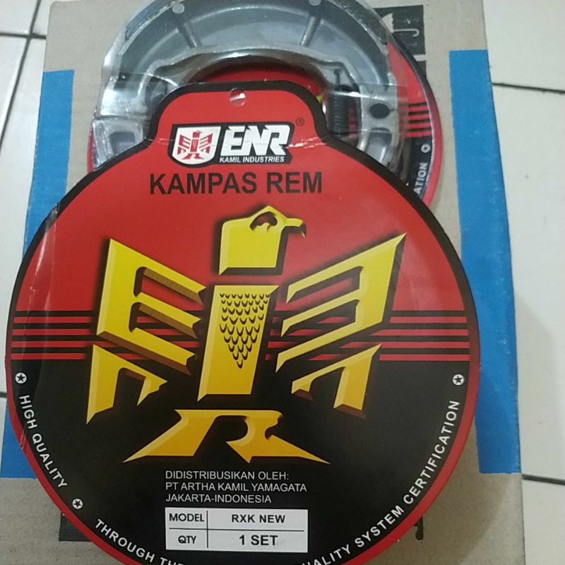 kampas rem belakang tromol Mio Fino X-Ride Xeon Lexi aerox freego, jupiter z burhan, jupiter Z1, Jupiter MX, vega r new, Vega ZR, RXK RX-King ENR