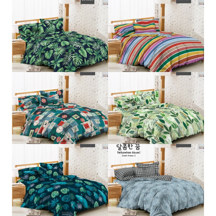Sprei Kendra Modern New Milenial Edition Ukuran 180x200 / 160x200 Tinggi 20cm
