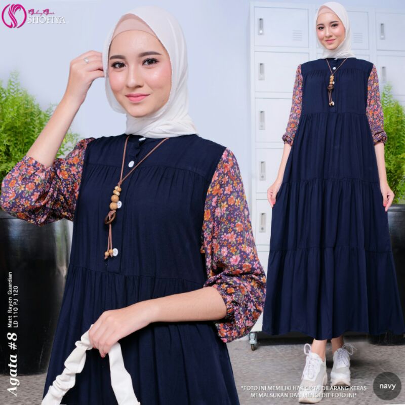 AGATA  &amp; VIONA, SAFIGA,, STEFANI Midi Dress Ori by Shofiya]4