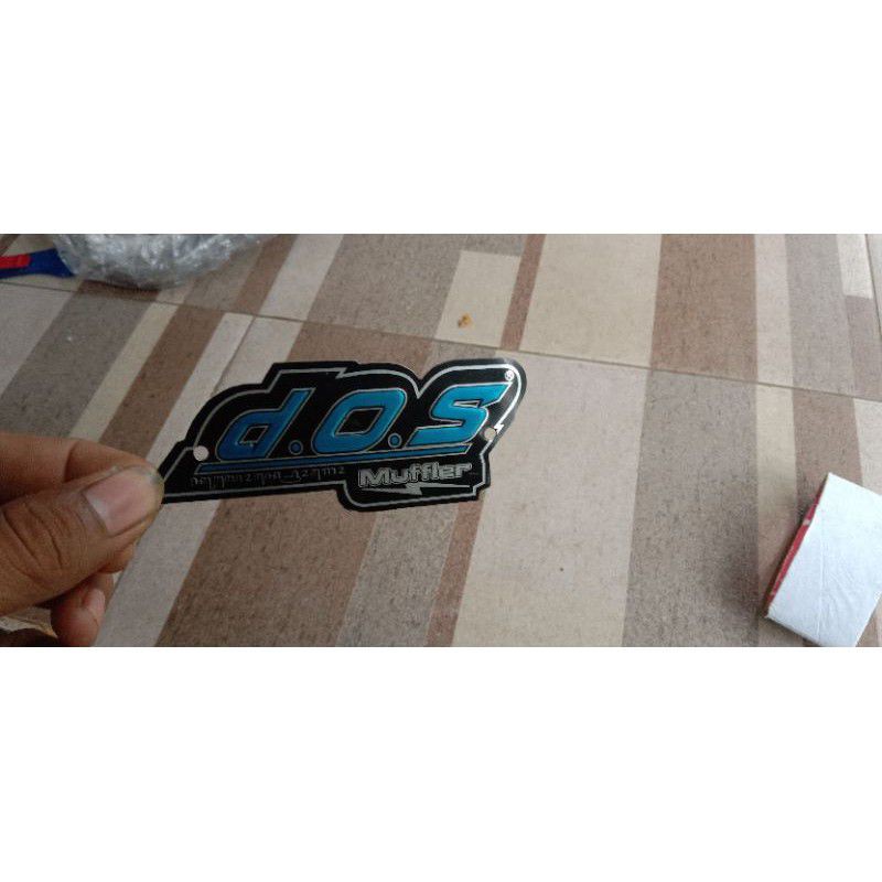 emblem knalpot DOS muffler