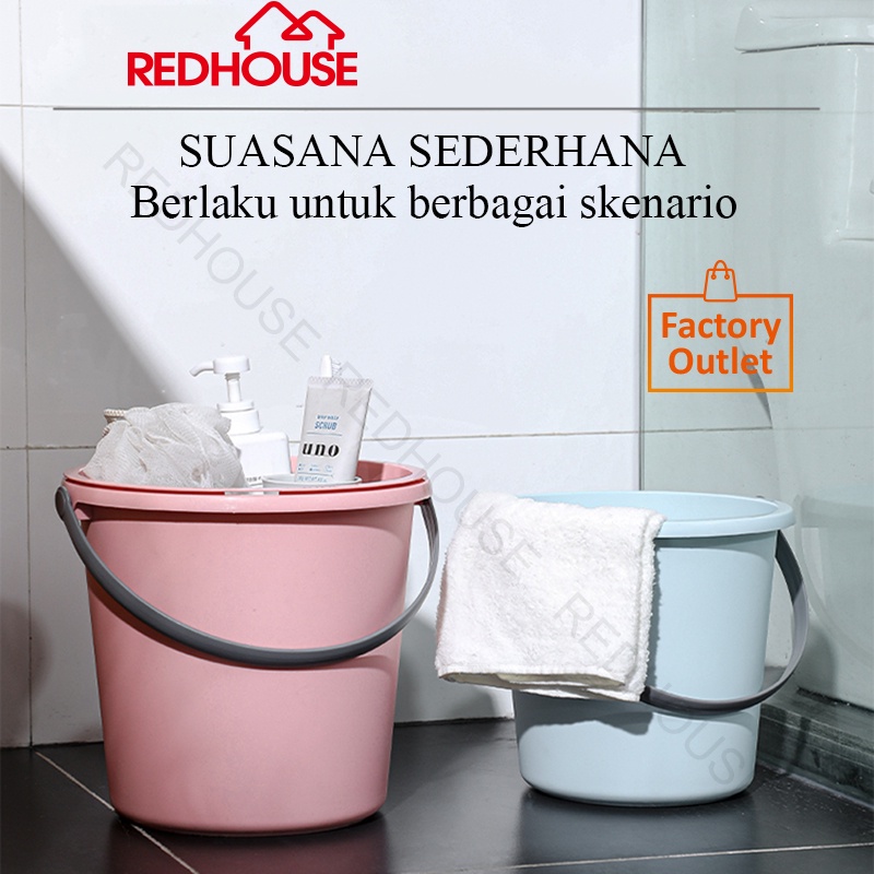 RED HOUSE Ember Air 23Liter 16Liter tanpa tutup  Ember Air Plastik Warna Pastel Ember Kamar Mandi