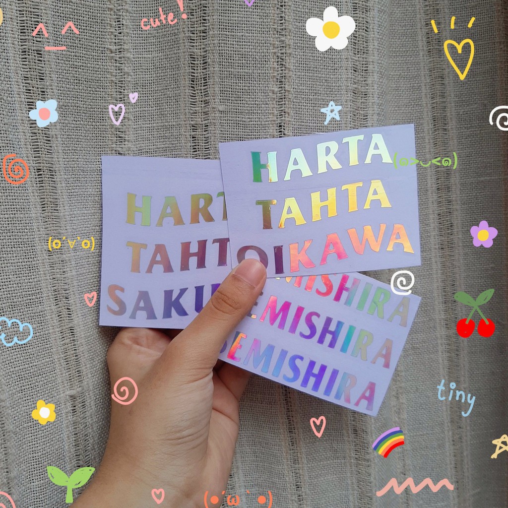 

(8 cm) haikyuu harta tahta sticker