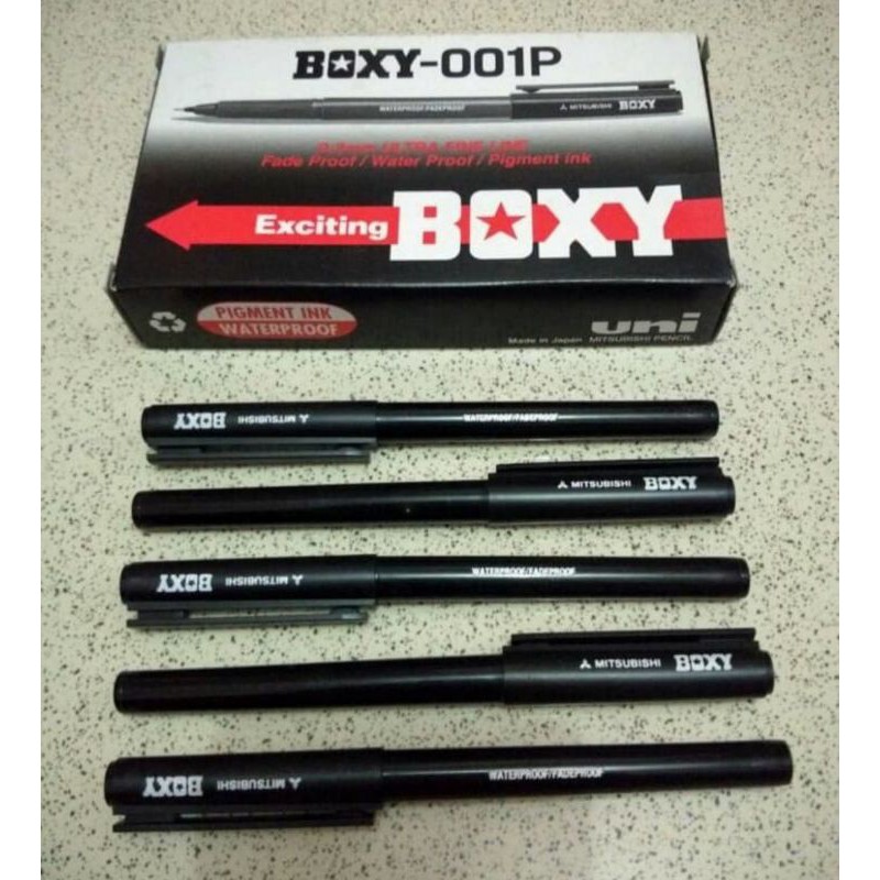 

Pulpen Boxy-001P 0.3mm Pen Boxy Pena Boxy (1 Pcs)